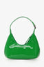 By Far Green Patent Baby Amber Bag