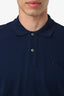 Christian Dior Navy Cotton 'CD' Embroidered Polo T-Shirt Size M