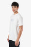 Christian Dior 2026 White Cotton 'Couture' Logo Embroidered T-Shirt M Mens