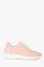 Hermès Pink/White Leather Bouncing Sneakers Size 38