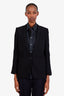 Stella McCartney Black Single Breasted Blazer Size 38
