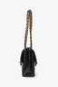 Pre-loved Chanel™ Black 1996-97 Quilted Patent Double Sided Flap Bag