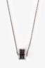 Bvlgari Silver Black Ceramic Save The Children Necklace