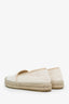 Gucci Cream Tweed Interlocking G Logo Tweed Espadrilles Size 37.5