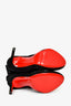 Christian Louboutin Black Suede Thigh High Heeled Boots Size 38