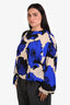 Dries Van Noten Black/Blue/Cream Floral Print Blouse Size 40
