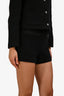 Maje Black Tweed Bead Detail Shorts Size 34
