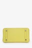 Hermès 2023 Lime Matte Alligator Mississippiensis Birkin 25 With Palladium Hardware