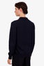 Loro Piana Navy Cashmere Quarter Zip Sweater Size 54 Men's