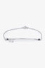 Repossi 18K White Gold Chain Serti Sur Vide Bracelet with Diamond