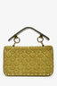 Valentino Green Suede Studded Small Crossbody Bag
