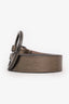 Brunello Cucinelli Metallic Leather Skinny Belt Size S