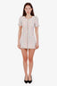 LoveShackFancy Pink Pastel Hermosa Tweed Zipper Mini Dress Size 00