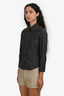 Gucci Vintage Washed Black Denim Button Down Shirt Size 38