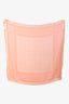 Armani Collezioni 2014 Orange/Cream Woven Scarf