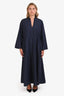 Labo Art Blue Cotton Long Sleeve Maxi Dress Size 2