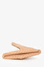 Bottega Veneta Beige Intrecciato 'Criss Cross' Clutch