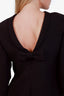 Valentino Black Bow Detailed Open Back Mini Dress Size 42