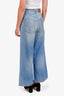Versace Blue Denim Wide Leg Jeans Size 25