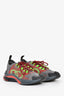 Gucci Run Black/Red/Neon Green Lace Up Sneakers Size 9.5 Men's