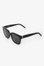 Saint Laurent Black Monogram Square Sunglasses
