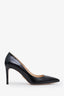 Prada Black Patent Leather Pointed Toe Pumps Size 36