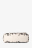 Bottega Veneta Limited-Edition White Intrecciato Leather Velvet Medium Olympia Shoulder Bag