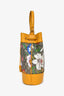 Gucci GG Supreme Canvas Leather Flora Small Ophidia Bucket Bag