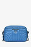 Prada Blue Calfskin Leather Diagramme Camera Bag