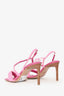 Jacquemus Pink 'Les Sandals Cassis' Heeled Sandals Size 5