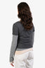 Staud Grey Wool Multi-Layered Sweater Size S