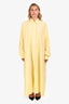 Jil Sander Yellow Silk Blend Long Shirt Dress Size 40