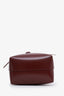 Mansur Gavriel Burgundy Leather Logo Bucket Bag