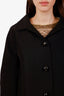 Balenciaga Black Cotton Silk Oversized Jacket Size 36