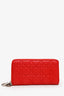 Christian Dior 2011 Pink Cannage Leather Lady Dior Long Wallet