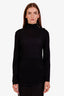 Balmain Black Wool Button Detail Sweater Size 40