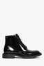 Saint Laurent Black Patent Combat Boots Size 40 Mens