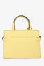 Delvaux Yellow Leather Tempete Crush Top Handle with Strap