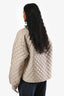 Max Mara The Cube Grey Quilted Cameluxe Licia Zip-Up Reversible Jacket Size 12