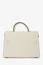 Christian Dior 2016 Cream Grained Leather Medium Diorever Top Handle Bag with Strap