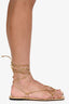 Valentino Gold Leather Rockstuds Gladiator Sandals