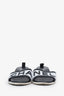 Pre-loved Chanel™ Black/White Logo Block Heel Mules Size 39.5