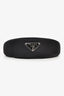 Prada Black Re-Nylon Triangle Plaque Headband