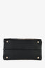 Roberto Cavalli Black/Beige Python Leather Top Handle Bag with Strap