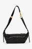 Christian Dior 2025 Black Crinkled Leather Small 'D-Journey' Hobo Bag