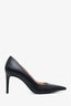 Stuart Weitzman Black Leather Pointed Toe Heels Size 6
