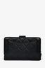 Pre-loved Chanel™ 2016 Black Quilted Caviar French Purse
