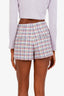 Veronica Beard Purple/Blue Inara Tweed Shorts Size 0