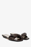 Lorena Antoniazzi Brown Leather Twisted Slides Size 37