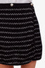 Pre-loved Chanel™ Black/White Cotton Wrap Mini Skirt Size 42